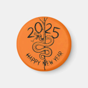 Chinese New year of the Wooden Snake 2025 Magnet