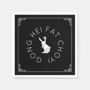 Chinese New Year Origami Rabbit Napkins