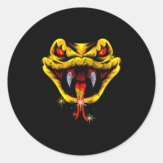 Chinese New Year Outfit Snake T Shirt 2025 Lunar Z Classic Round Sticker (Front)