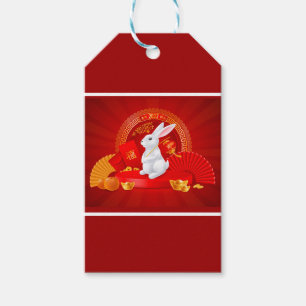 Chinese New Year Rabbit Gift Tag