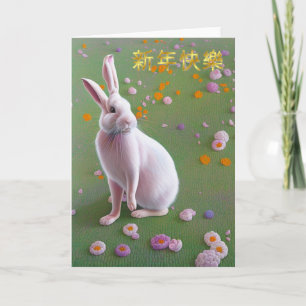 Chinese New Year Rabbit Greeting Card