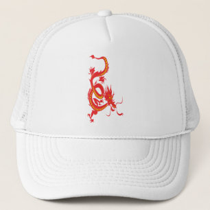 Chinese New Year Red Dragon Trucker Hat
