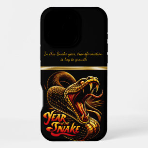 Chinese New Year showcasing year of the snake 2025 iPhone 16 Pro Max Case