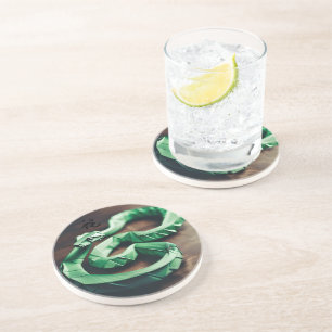 Chinese New Year Snake Green Zodiac Birthday RC Coaster