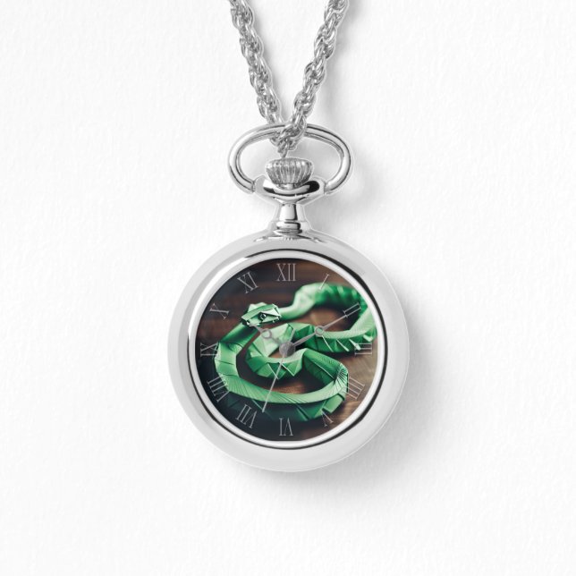 Chinese New Year Snake Origami Zodiac Birthday NW2 Watch (Front)