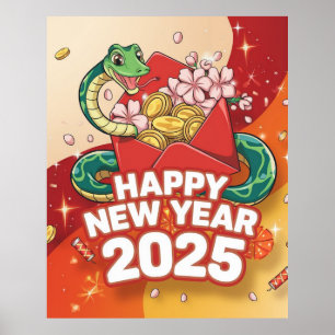 Chinese New year Snake  Poster
