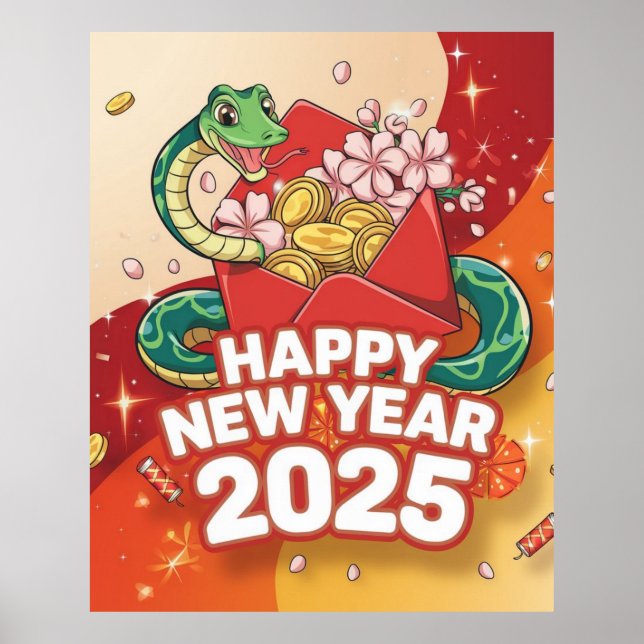 Chinese New year Snake  Poster (Front)