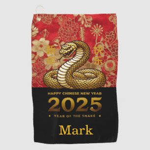 Chinese New Year themed Golf Towel
