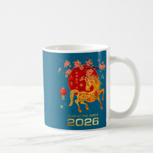 Chinese new year year of the horse horse family coffee mug