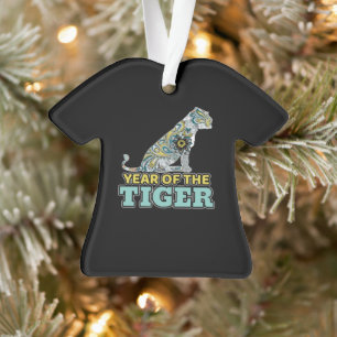 Chinese New Year - Zodiac White Tiger Ornament