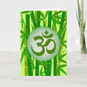 Chinese OM greeting card