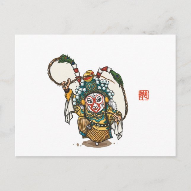 Chinese Opera Character Postcard - Sun Wukong (Front)