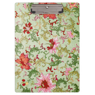"Chinese Ornament" Inspired William Morris Style Clipboard