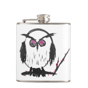 Chinese Owl Hip Flask