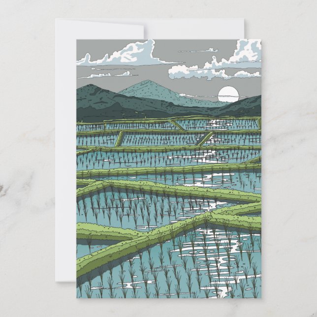 Chinese Paddy Field Invitation (Front)