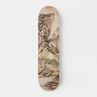 Chinese Painting of Upper Riscus in the Middle of Skateboard