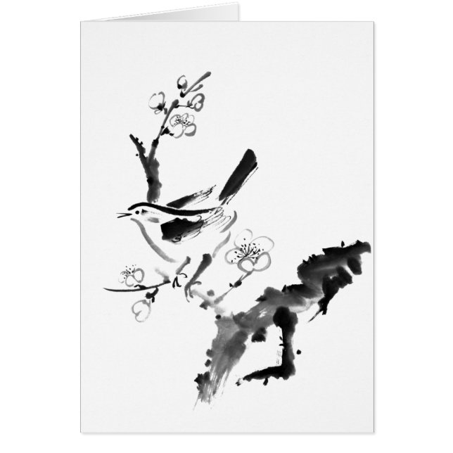 Chinese painting , plum blossom and bird (Front)