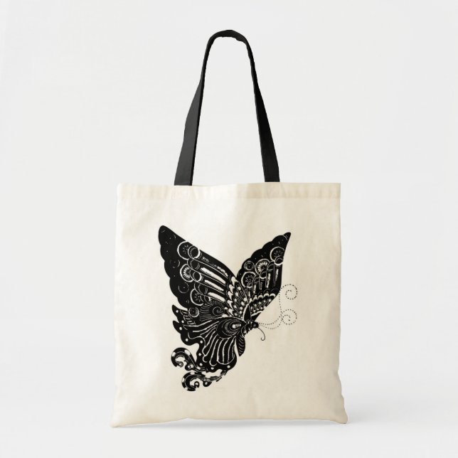 Chinese Paper-Cut Design Butterfly - Bag (Front)