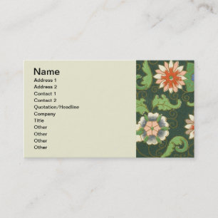 Chinese Pattern Vintage Pattern Cloisonne Business Card