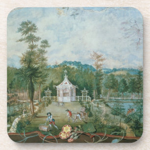 Chinese Pavilion in an English Garden, 18th centur Coaster
