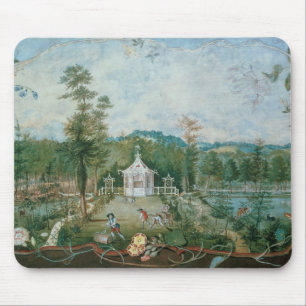 Chinese Pavilion in an English Garden, 18th centur Mouse Pad