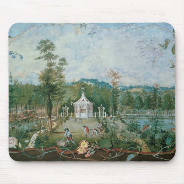 Chinese Pavilion in an English Garden, 18th centur Mouse Pad (Front)