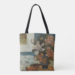 Chinese Peonies and Mandolin by Paul Gauguin Tote Bag