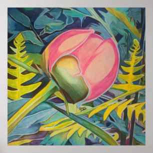 Chinese Peony Poster