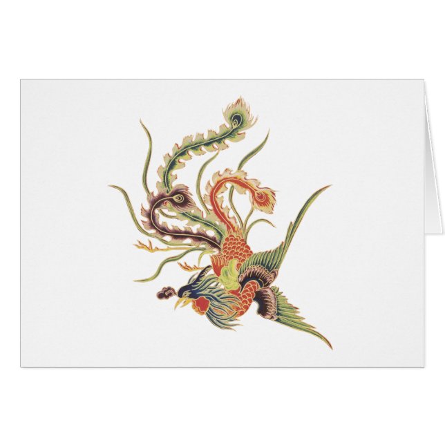 Chinese Phoenix - Fenghuang  Mythological Birds Ar (Front Horizontal)