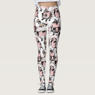 Chinese Pig Year 2019 Original drawing Leggings