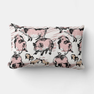Chinese Pig Year 2019 Original drawing Lumbar P Cushion