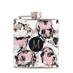 Chinese Pig Year 2019 Original Monogram Flask