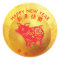 Chinese Pig Year Red Papercut Gold square Sticker