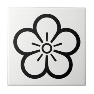 Chinese plum blossoms tile
