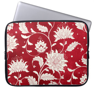 Chinese porcelain imitation: floral painting laptop sleeve