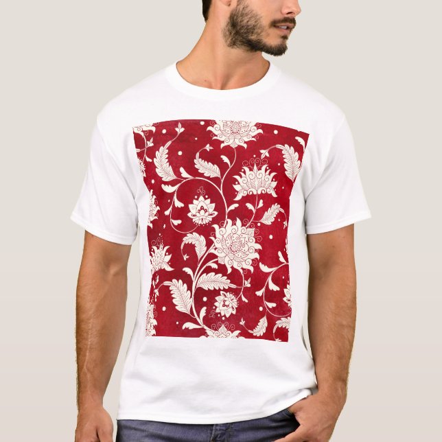 Chinese porcelain imitation: floral painting T-Shirt (Front)