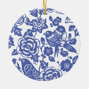 Chinese Porcelain Pattern II Ceramic Ornament