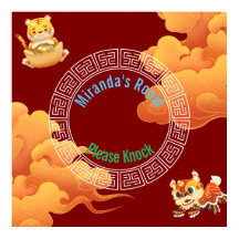 Chinese Poster/Door Sign. Editable