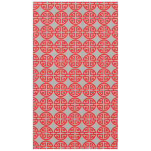 Chinese prosperity symbol red tablecloth