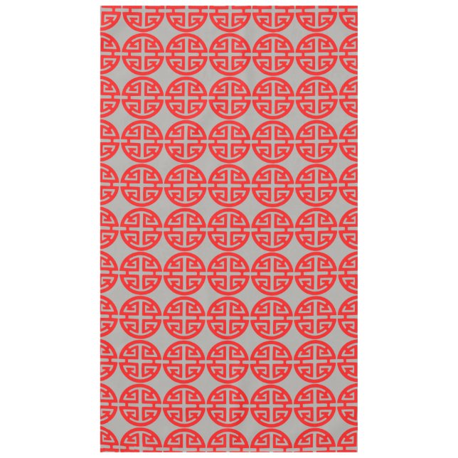 Chinese prosperity symbol red tablecloth (Front)