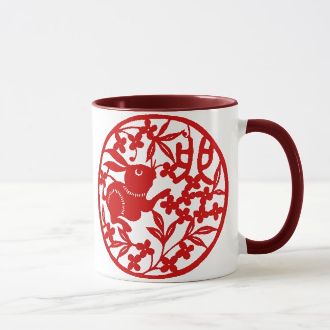 Chinese Rabbit Mug (Right)