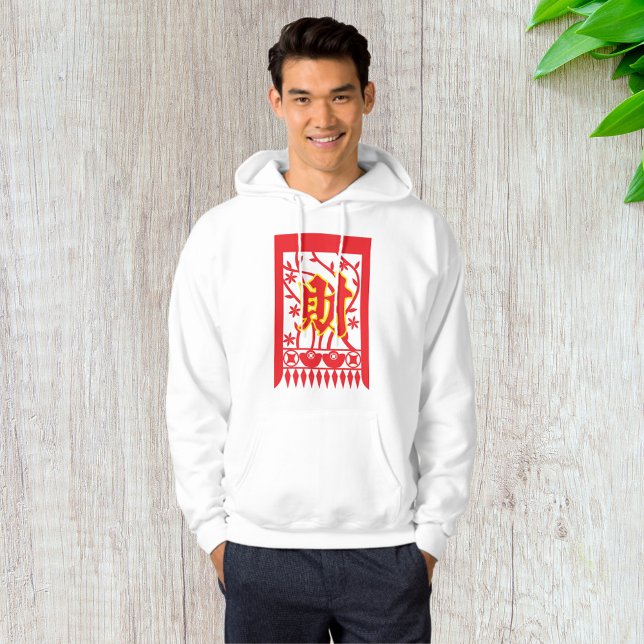 Chinese Red Envelope Design with Prosperity Symbol Hoodie (Creator Uploaded)