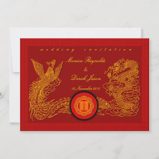 Chinese red wedding invitation card by Kanjiz 07