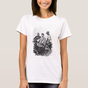 Chinese rickshaw, c.1870 (b/w photo) T-Shirt