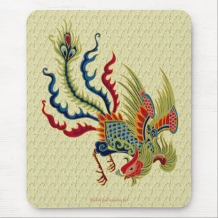 Chinese Rooster Art Design Mousepad