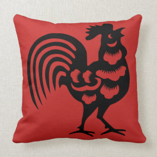 Chinese Rooster Cushion