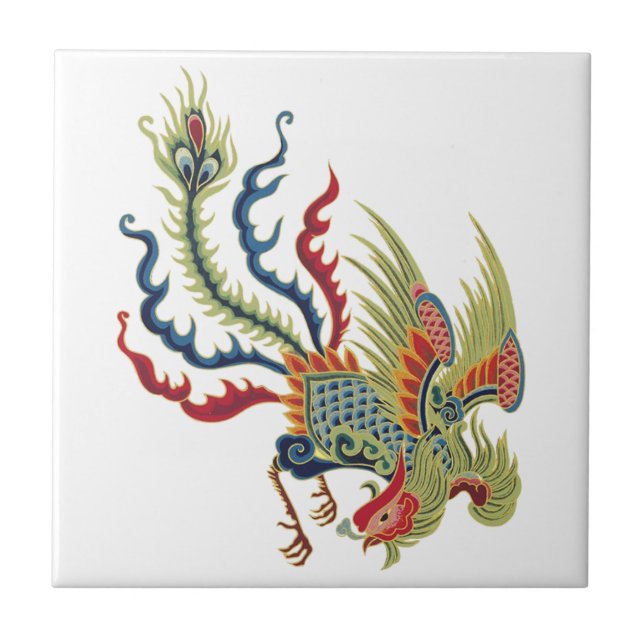 Chinese rooster tile (Front)