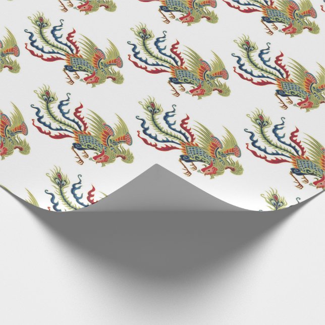 Chinese rooster wrapping paper (Corner)