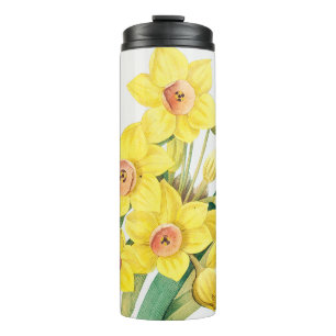 Chinese Sacred Lily, Pierre-Joseph Redouté, Thermal Tumbler
