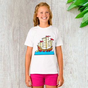Chinese Sailing Ship Girls T-Shirt